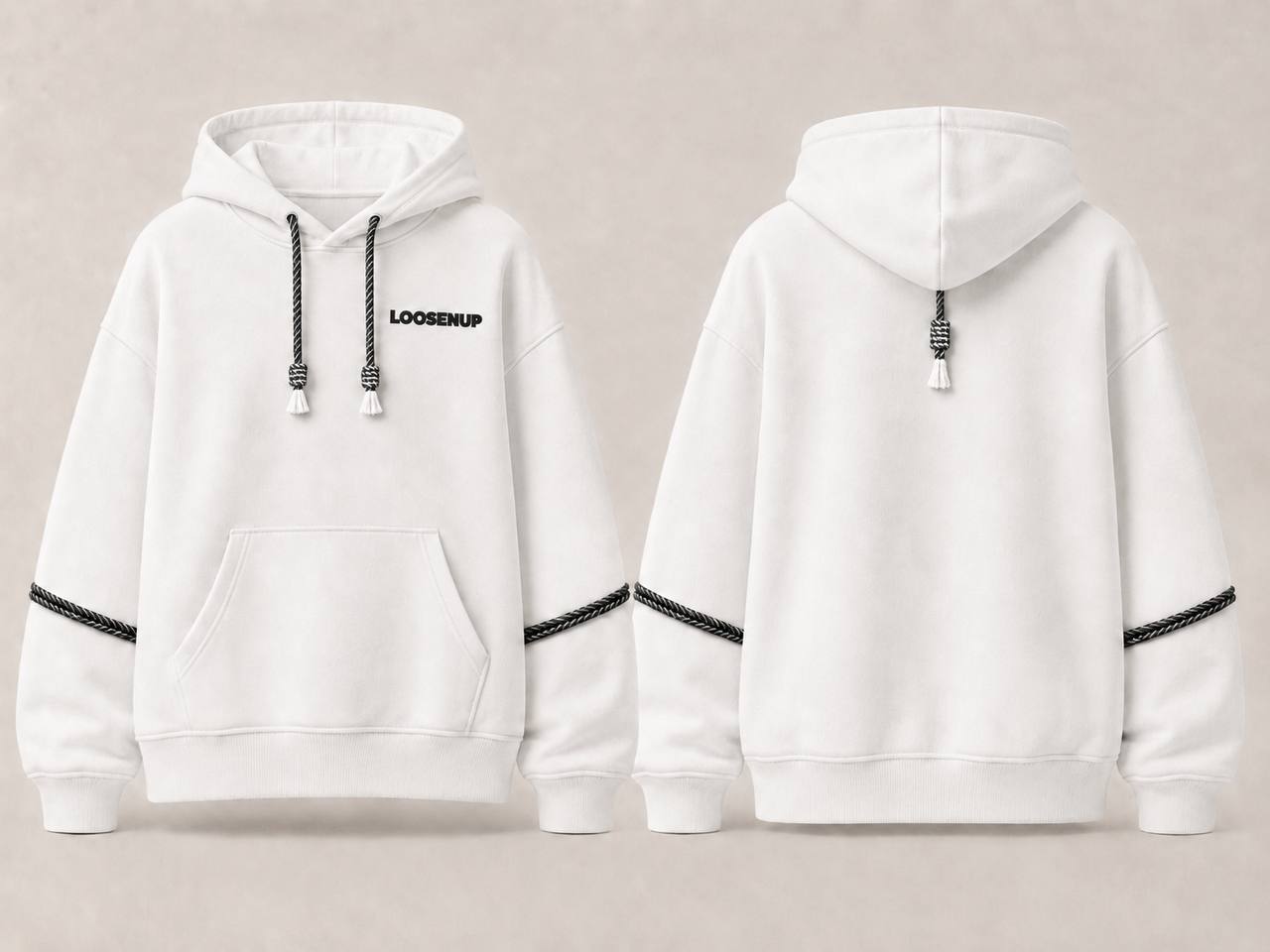 Rope Hoodie — White